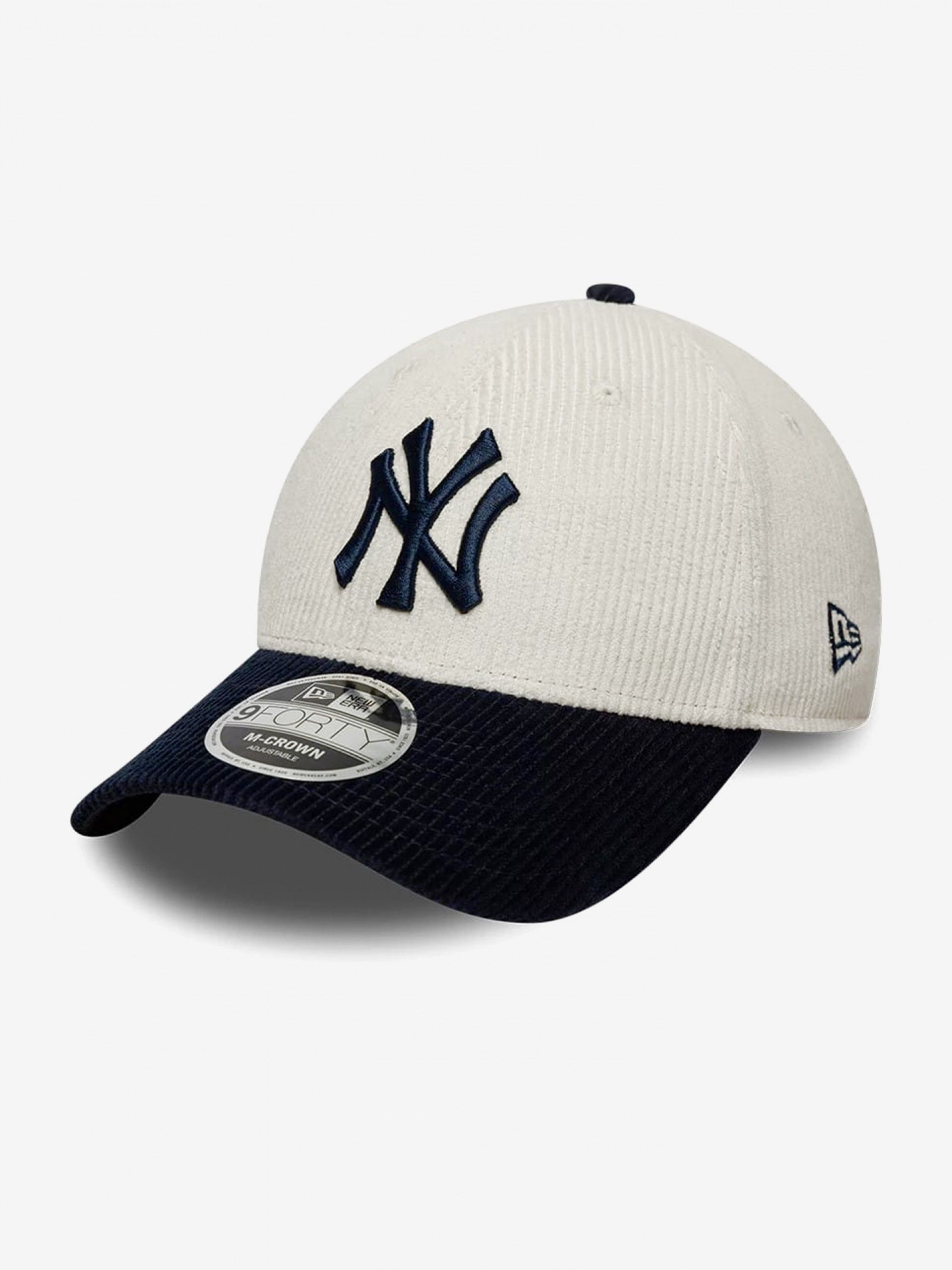 Boné New Era New York Yankees 9FORTY Bombazina Azul e Branco