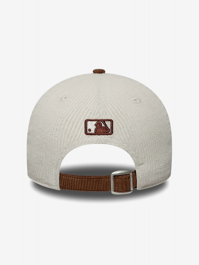 Bon� New Era New York Yankees 9FORTY Bombazina Castanho e Branco