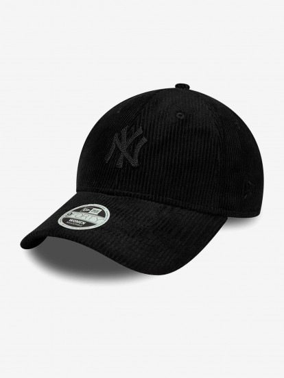 Gorra New Era New York Yankees 9FORTY Pana Negra Para Mujer