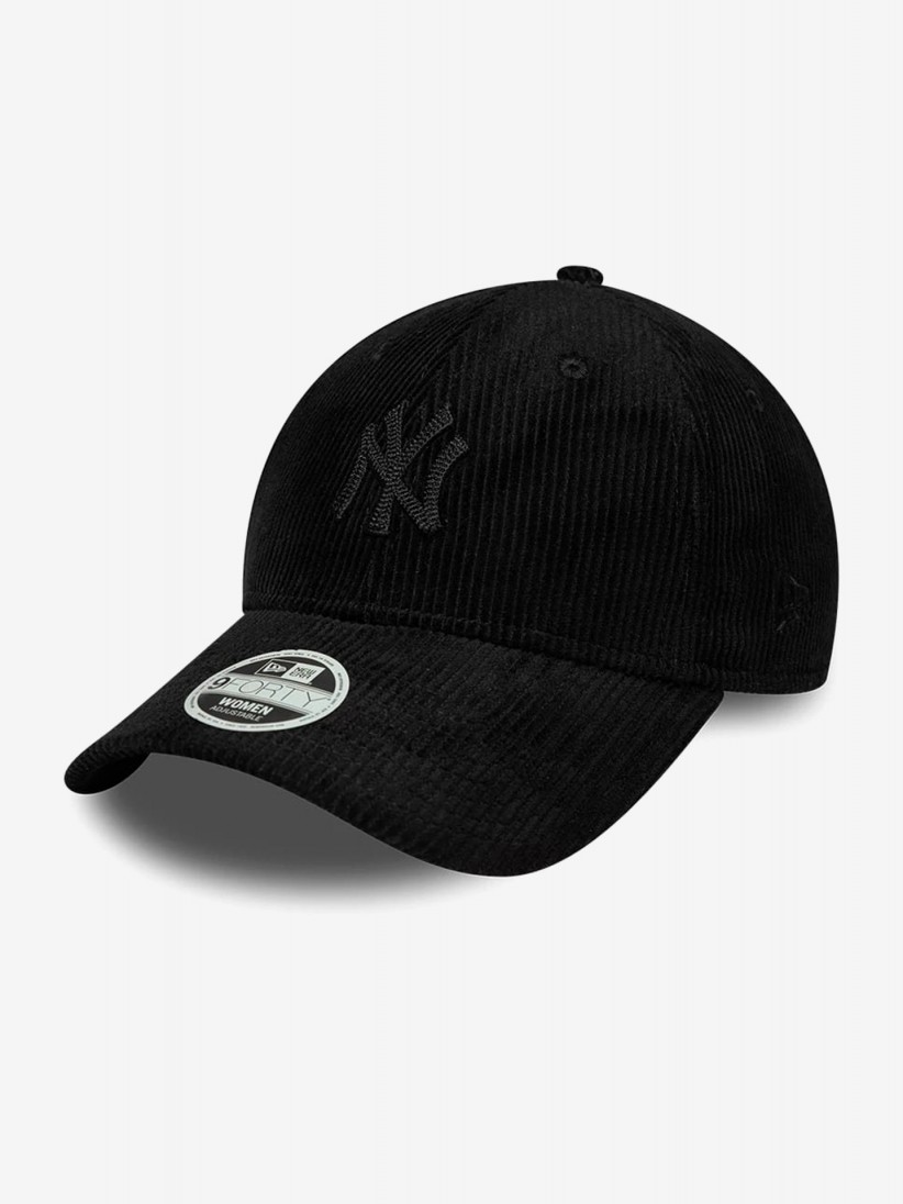 Bon� New Era New York Yankees 9FORTY Bombazina Preto Para Mulher