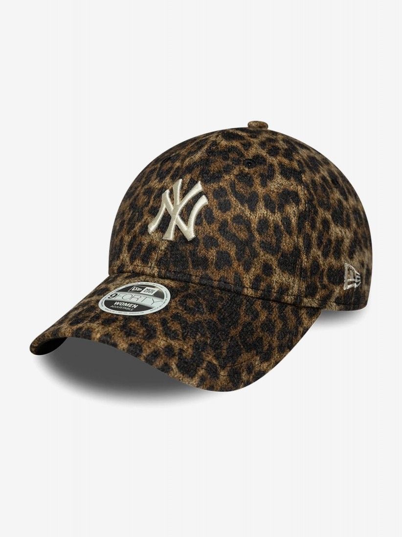 Bon� New Era New York Yankees 9FORTY Print Leopardo Para Mulher
