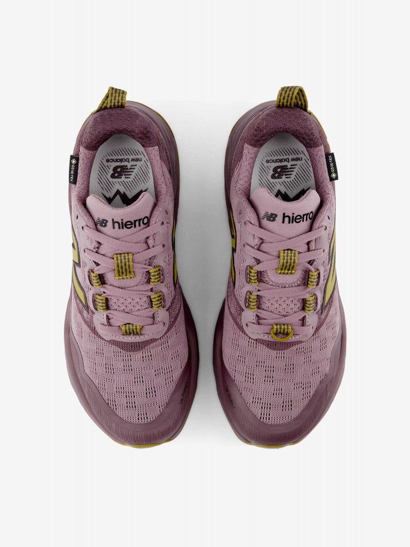 Sapatilhas de Trail New Balance Fresh Foam X Hierro v9 GORE-TEX Rosa e Verdes Para Mulher