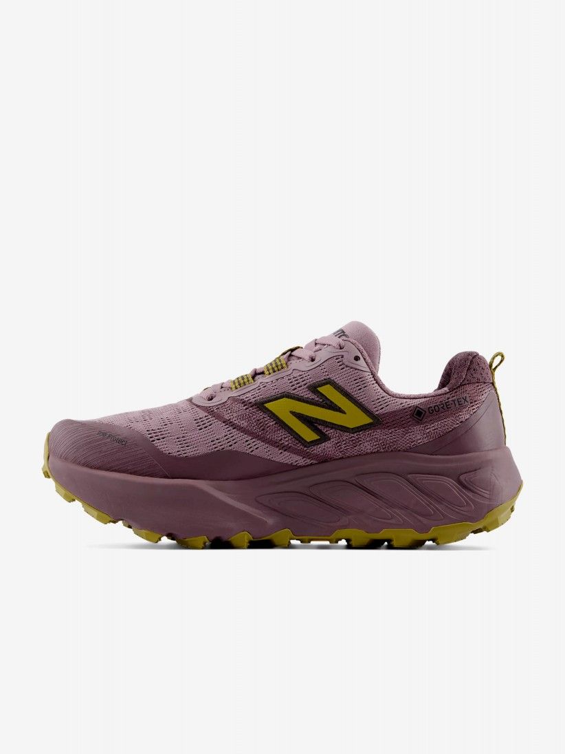 Sapatilhas de Trail New Balance Fresh Foam X Hierro v9 GORE-TEX Rosa e Verdes Para Mulher