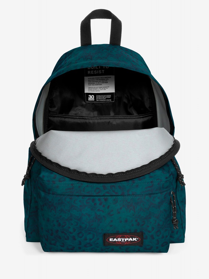 Mochila Escolar Eastpak Day Pak'R Print Leopardo Verde