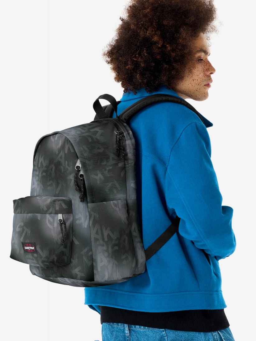 Mochila Escolar Eastpak Day Office Letter DyeBlack Cinzenta