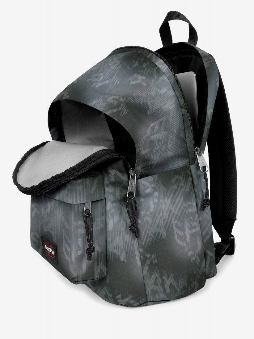 Mochila Escolar Eastpak Day Office Letter DyeBlack Cinzenta