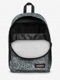 Mochila Escolar Eastpak Out Of Office Print Leopardo Cinza