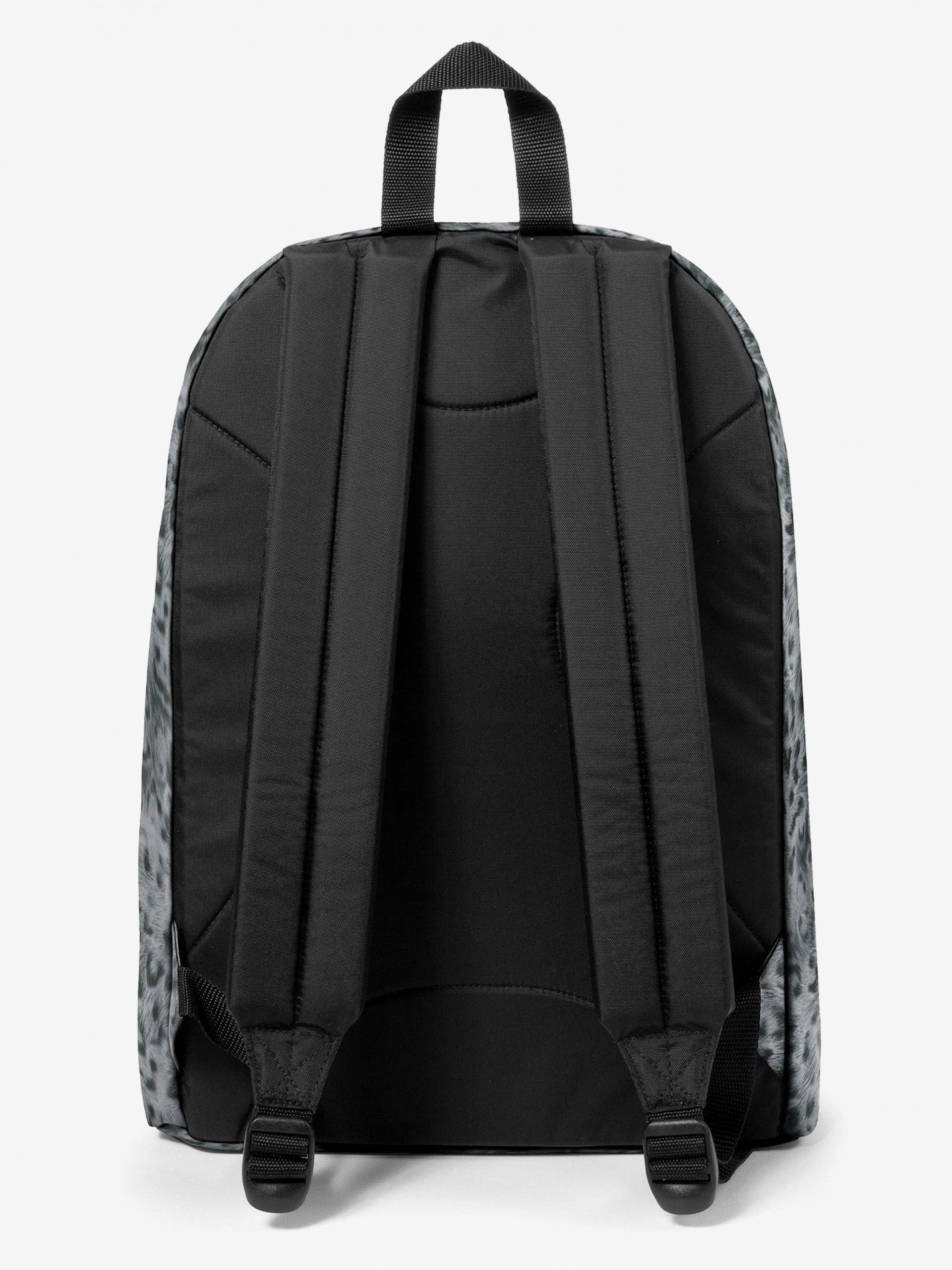 Mochila Escolar Eastpak Out Of Office Estampado de Leopardo Gris
