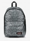 Mochila Escolar Eastpak Out Of Office Print Leopardo Cinza
