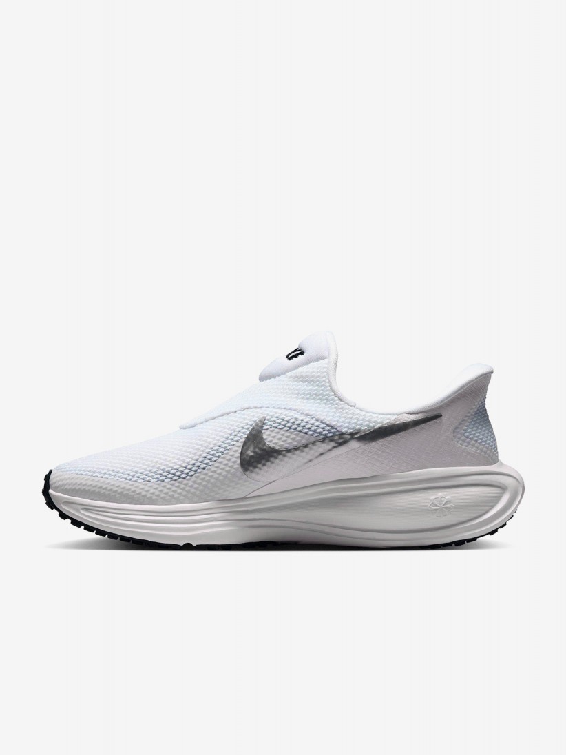 Nike Revolution 8 Easy-On White and Silver Running Trainers For Women Nike Revolution 8 Easy-On White and Silver Running Trainers For Women