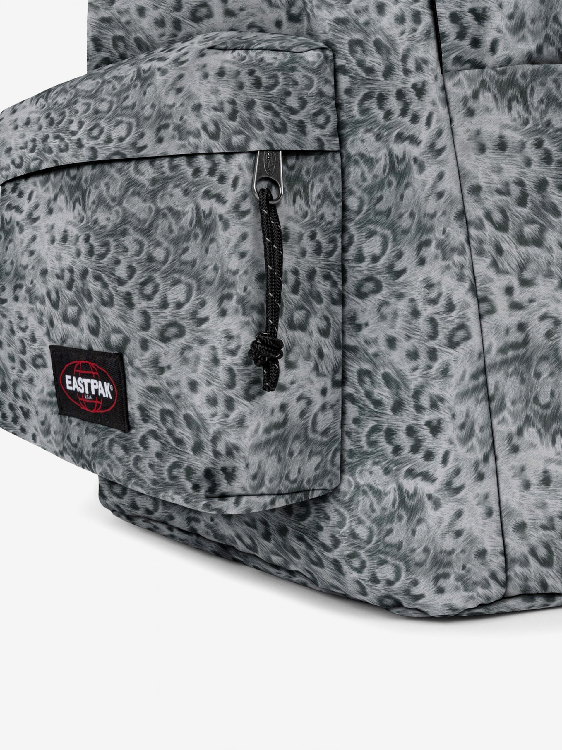 Eastpak Day Office Grey Leopard Print School Backpack