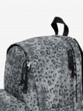 Mochila Escolar Eastpak Day Office Print Leopardo Cinza