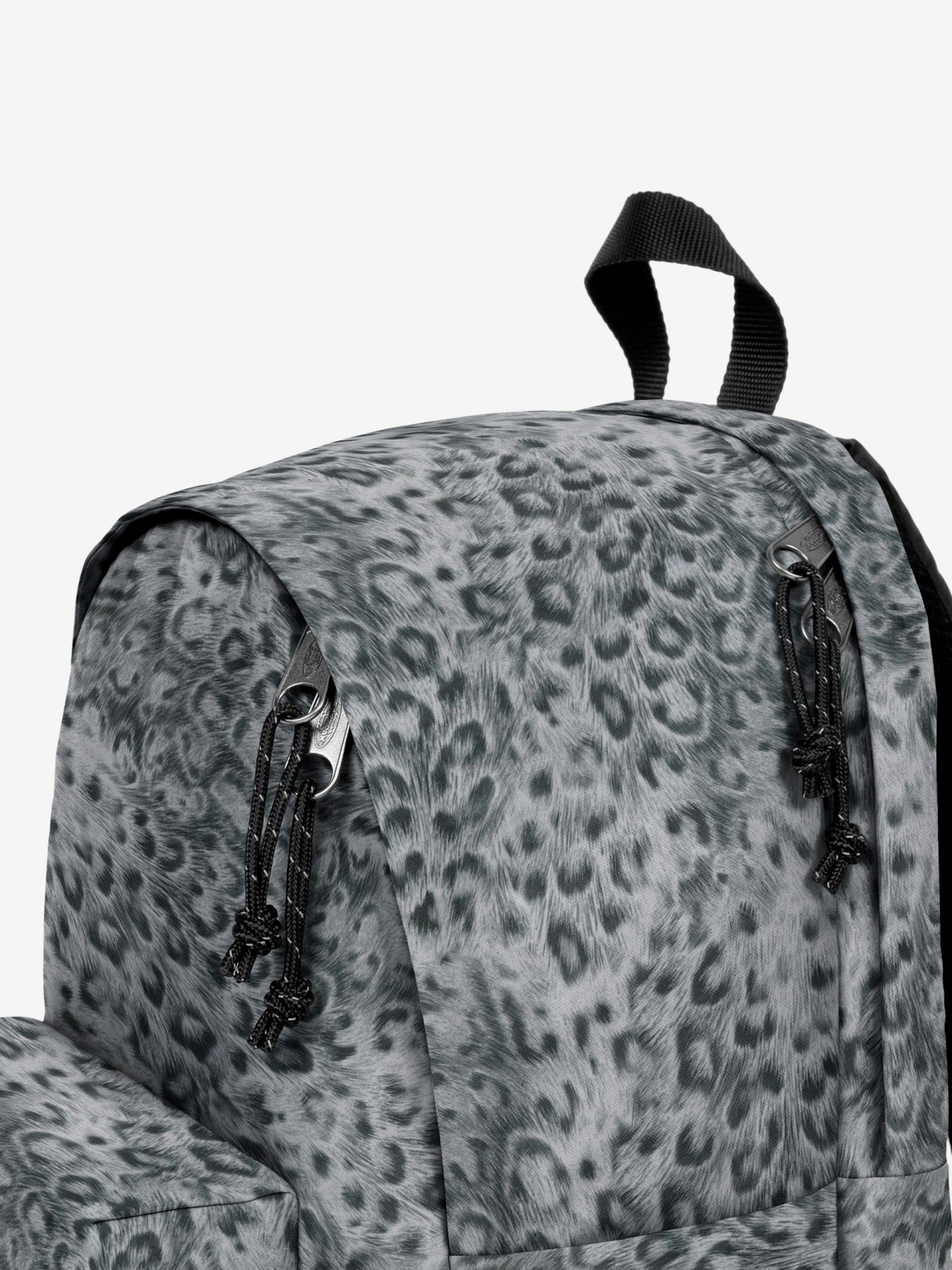 Eastpak Day Office Grey Leopard Print School Backpack