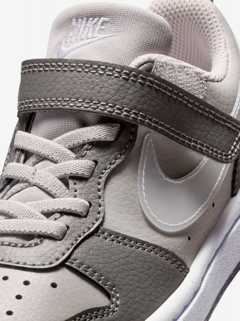Nike Court Borough Low Grey Sneakers For Children