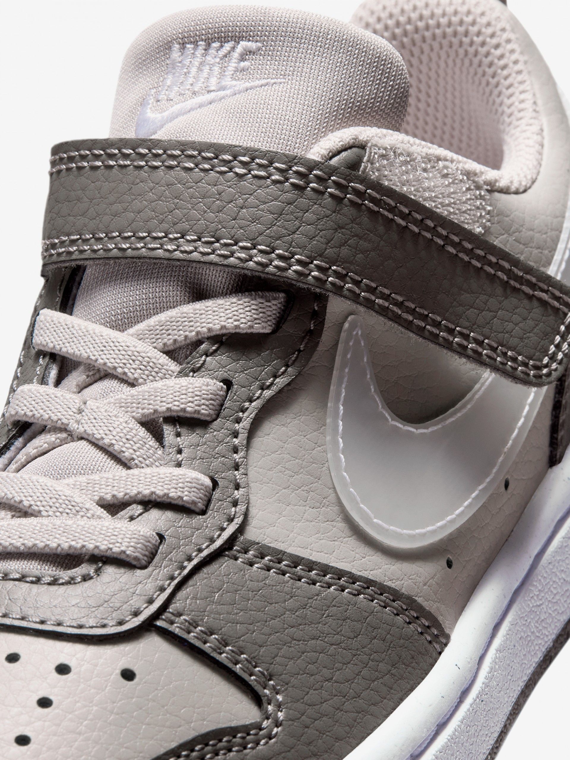 Nike Court Borough Low Grey Sneakers For Children