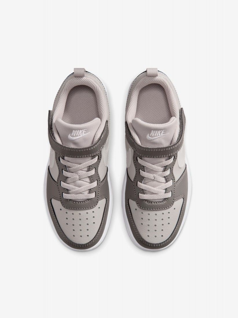 Nike Court Borough Low Grey Sneakers For Children