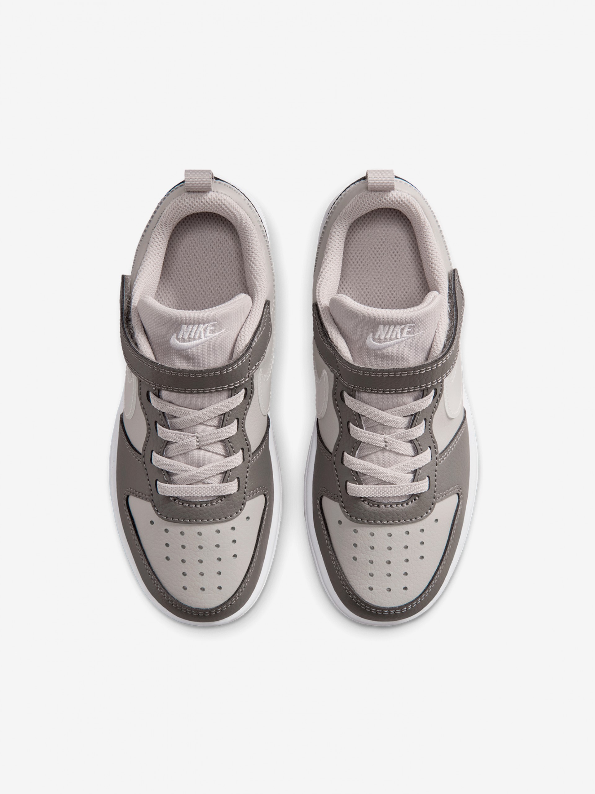 Nike Court Borough Low Grey Sneakers For Children