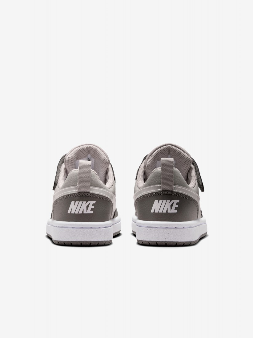 Nike Court Borough Low Grey Sneakers For Children