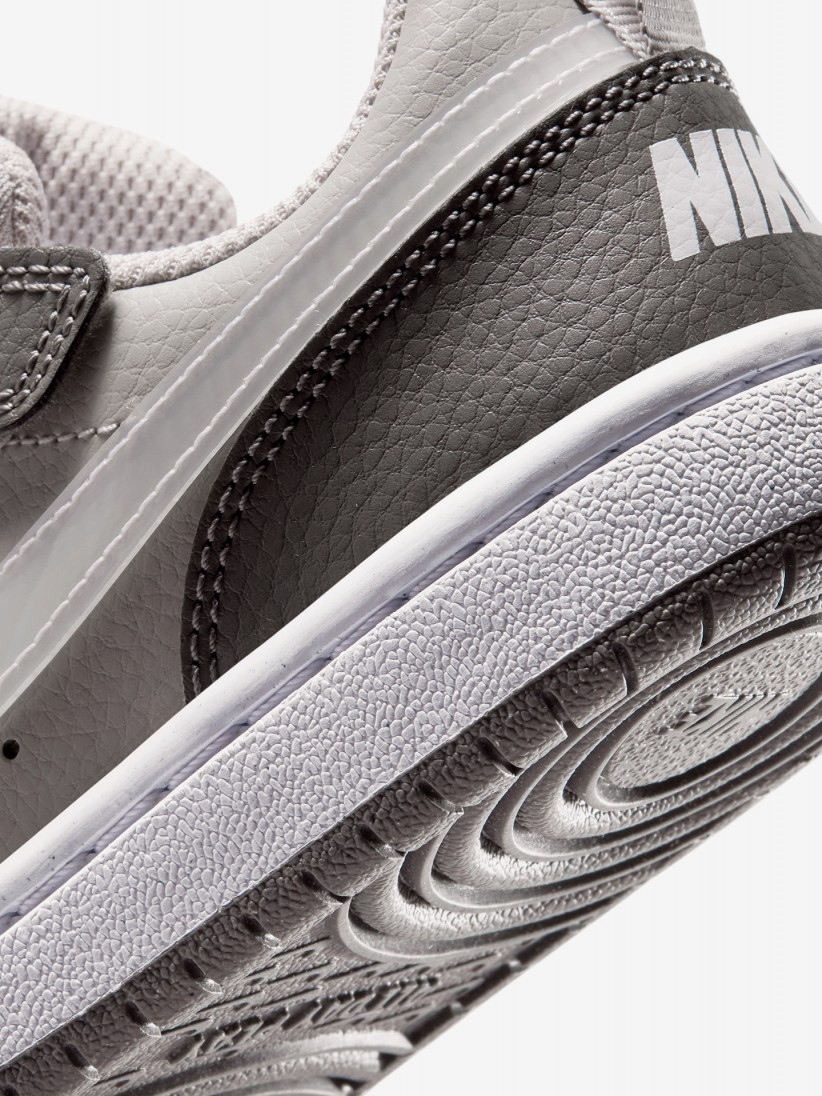 Nike Court Borough Low Grey Sneakers For Children