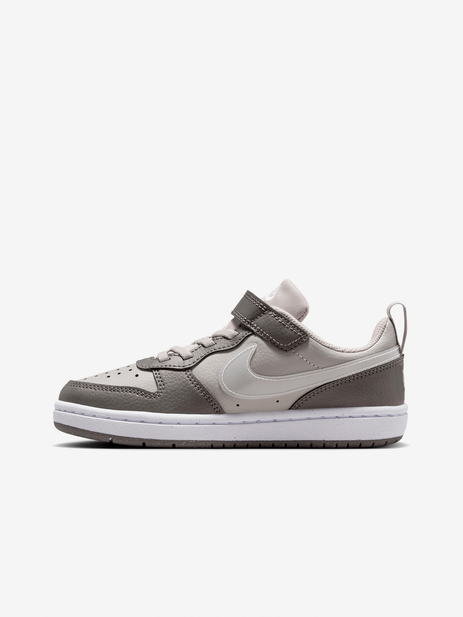 Nike Court Borough Low Grey Sneakers For Children