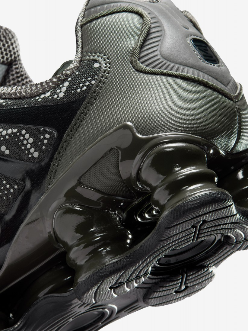 Nike Shox TL Grey and Green Sneakers For Men