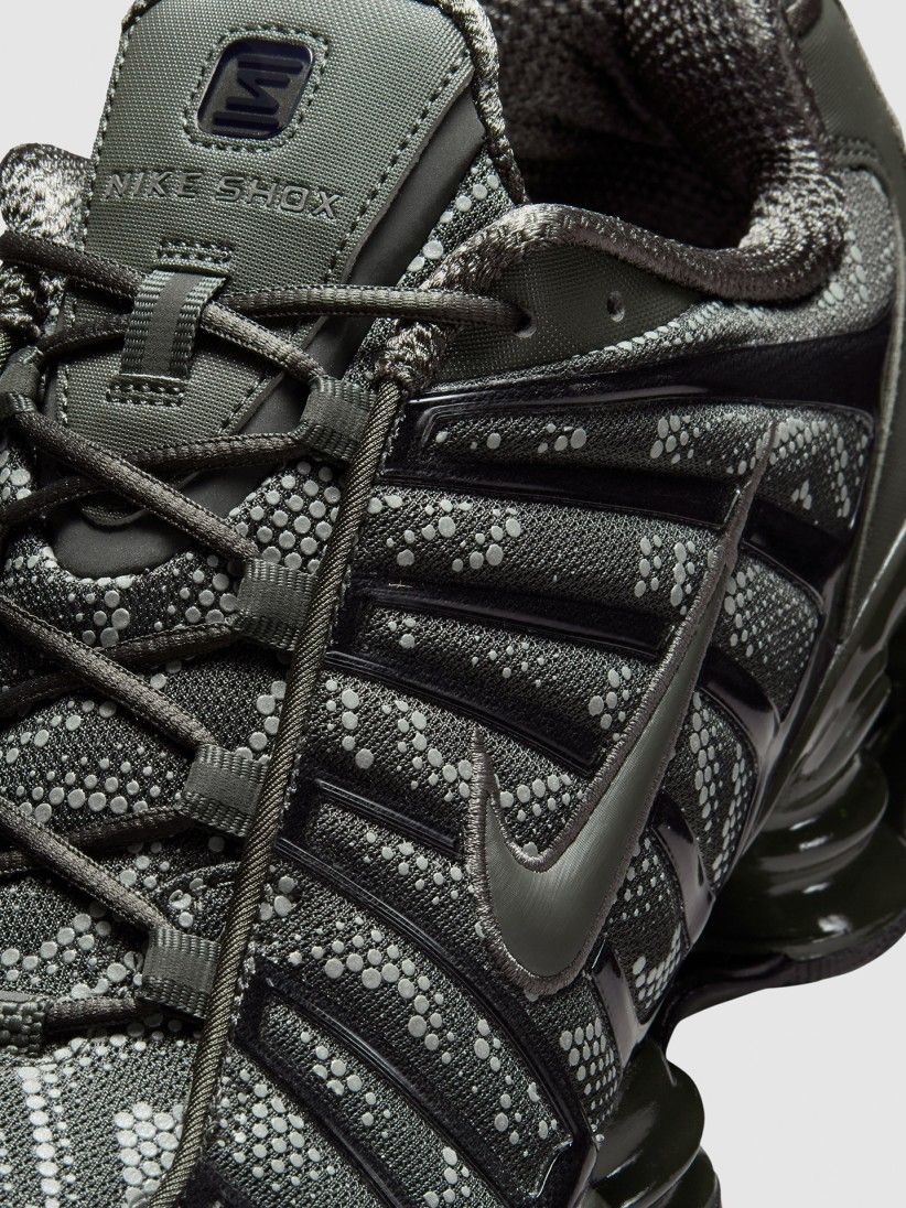 Nike Shox TL Grey and Green Sneakers For Men