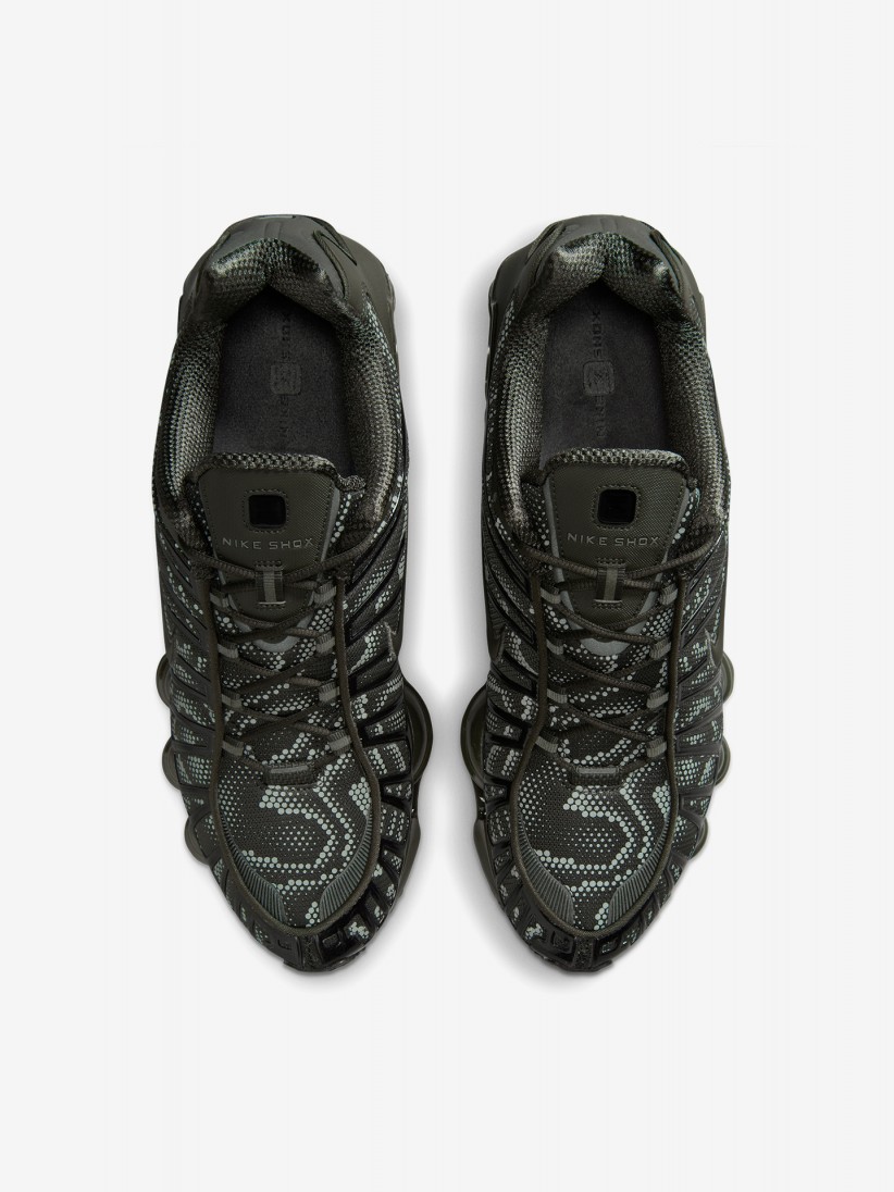 Nike Shox TL Grey and Green Sneakers For Men