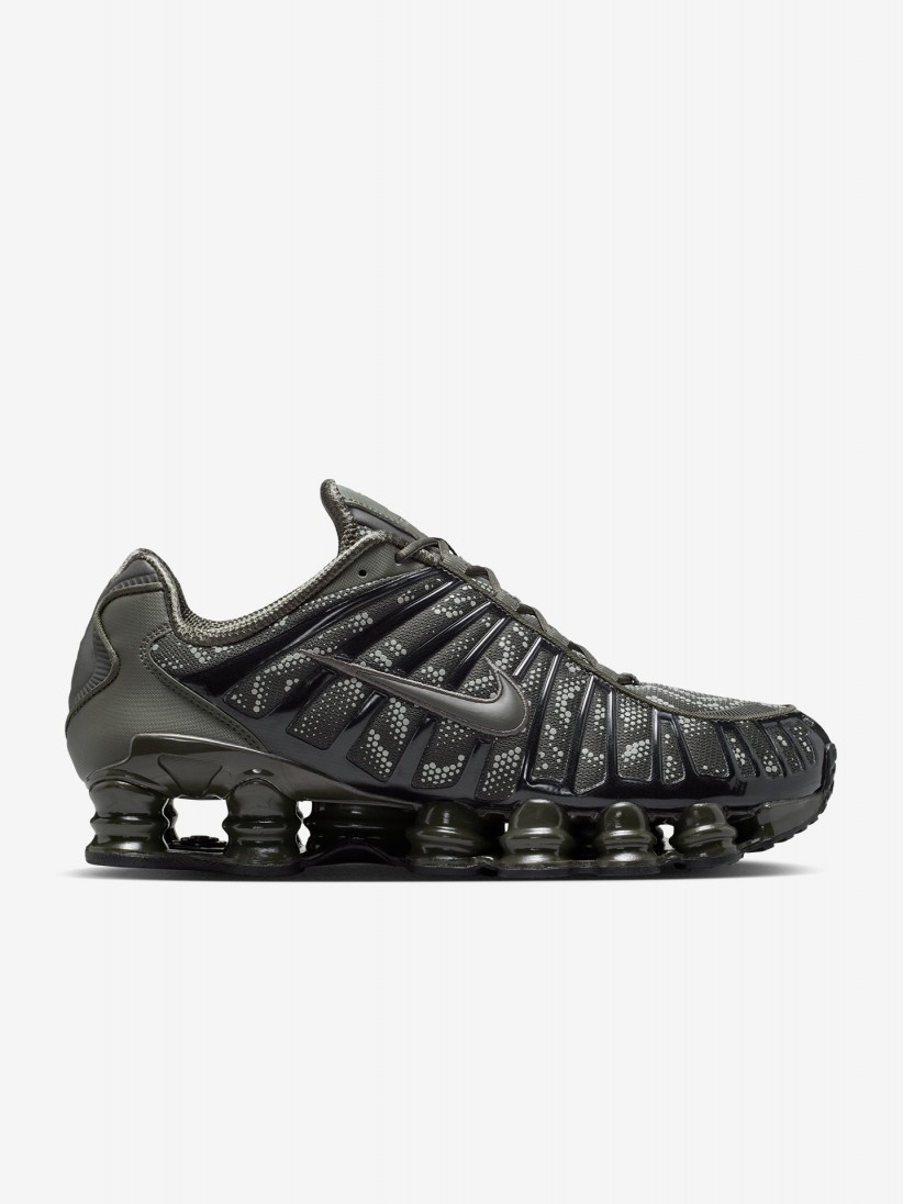 Nike Shox TL Grey and Green Sneakers For Men