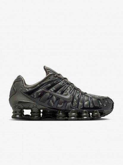 Nike Shox TL Grey and Green Sneakers For Men