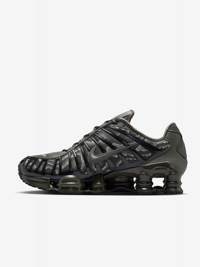 Nike Shox TL Grey and Green Sneakers For Men