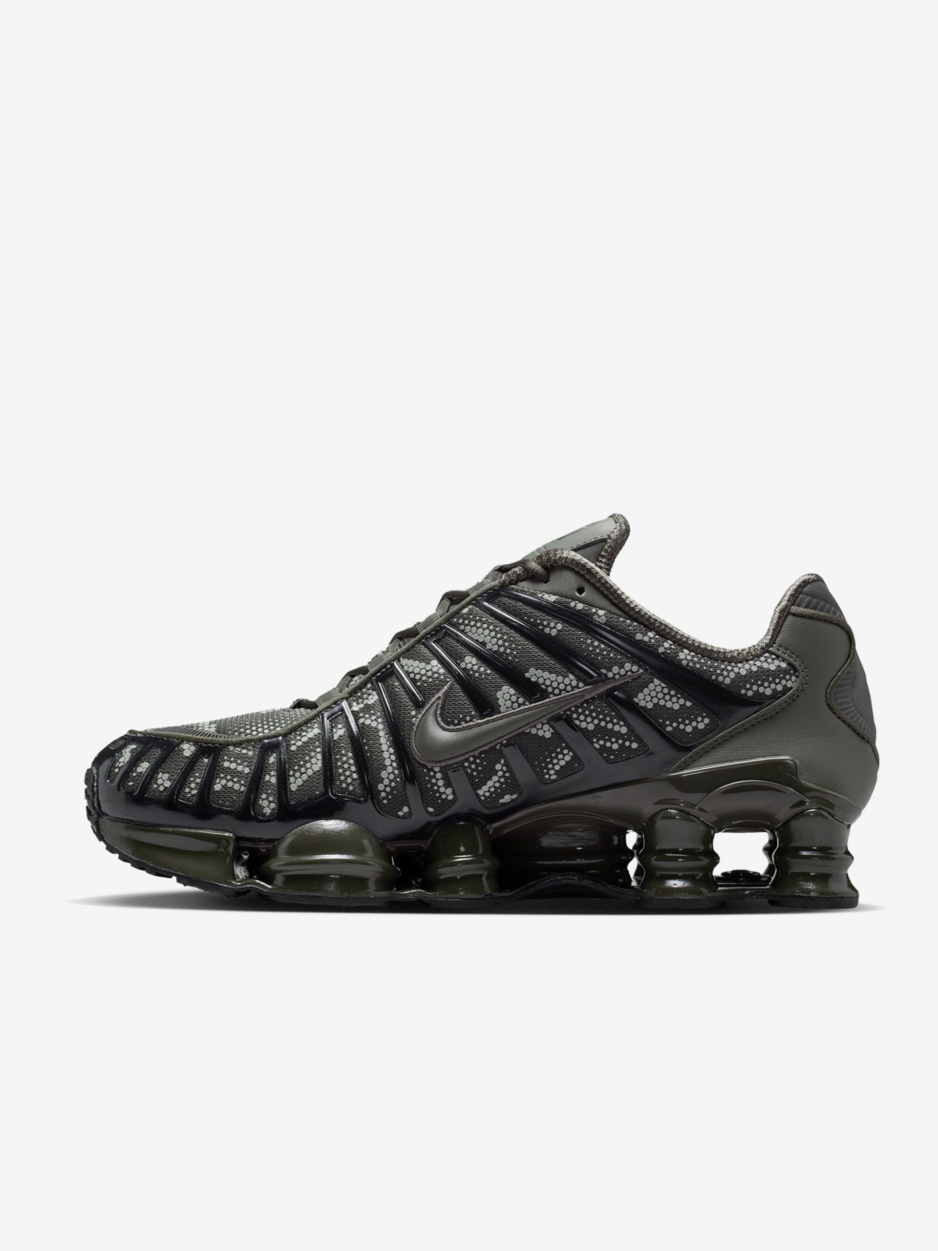 Nike Shox TL Grey and Green Sneakers For Men