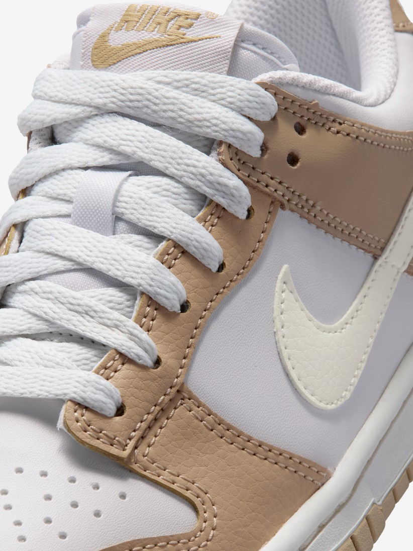 Nike Dunk Low LV8 Beige and White Junior Sneakers
