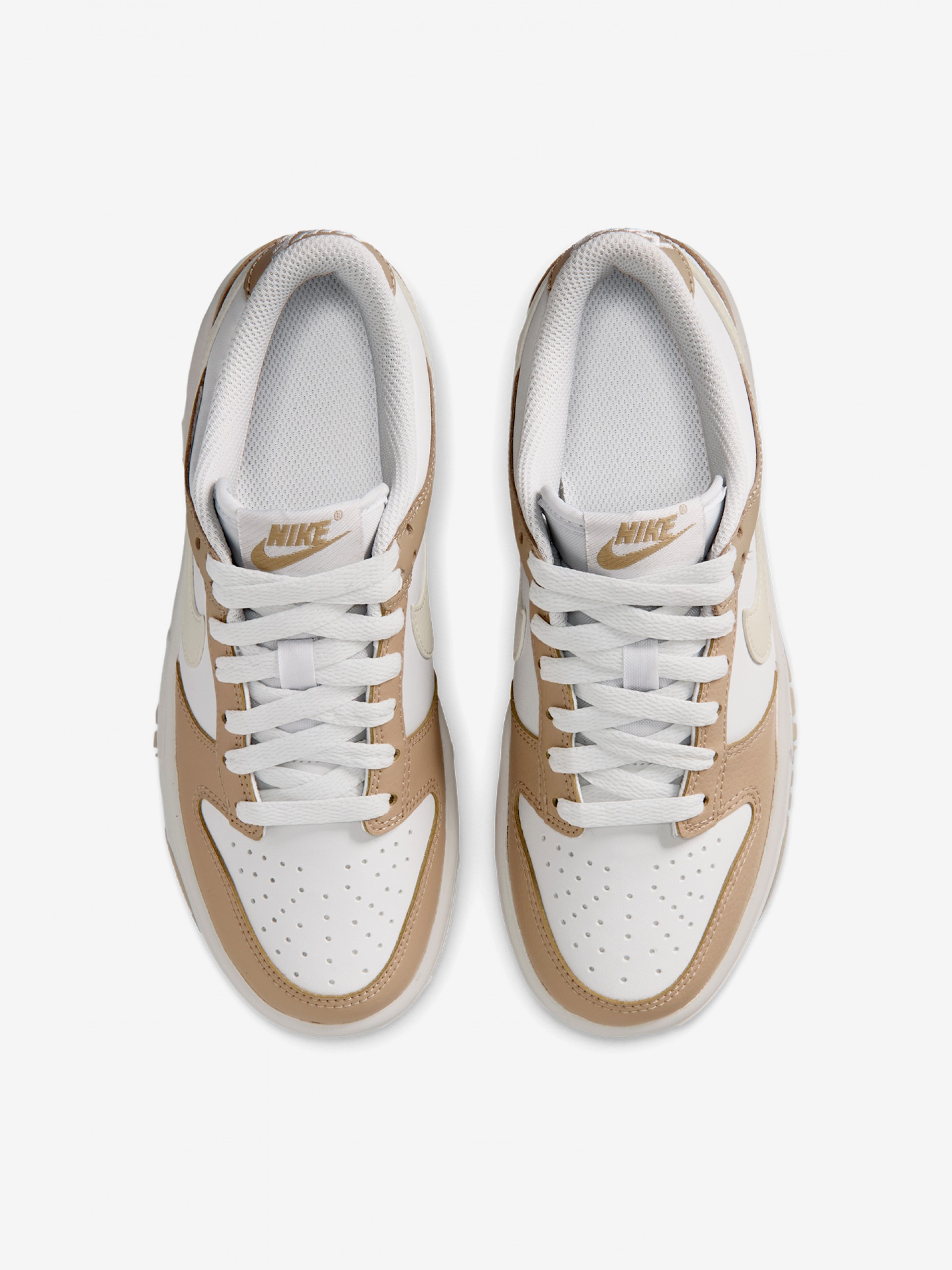 Nike Dunk Low LV8 Beige and White Junior Sneakers
