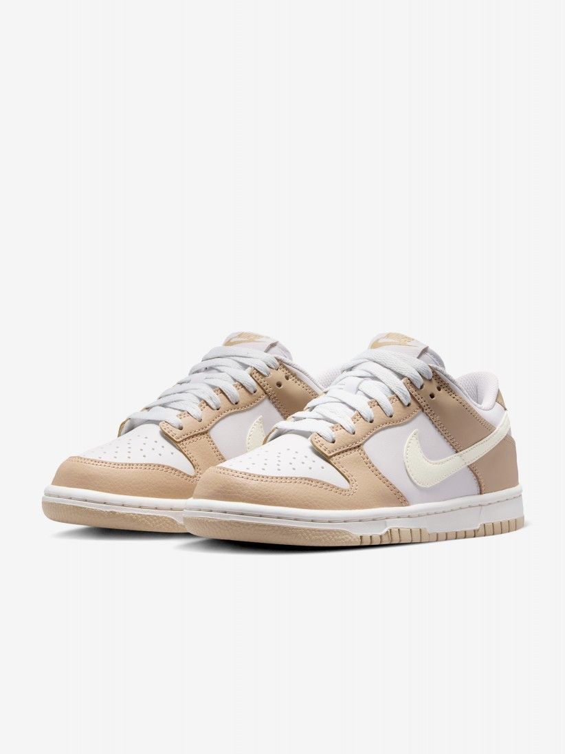 Nike Dunk Low LV8 Beige and White Junior Sneakers