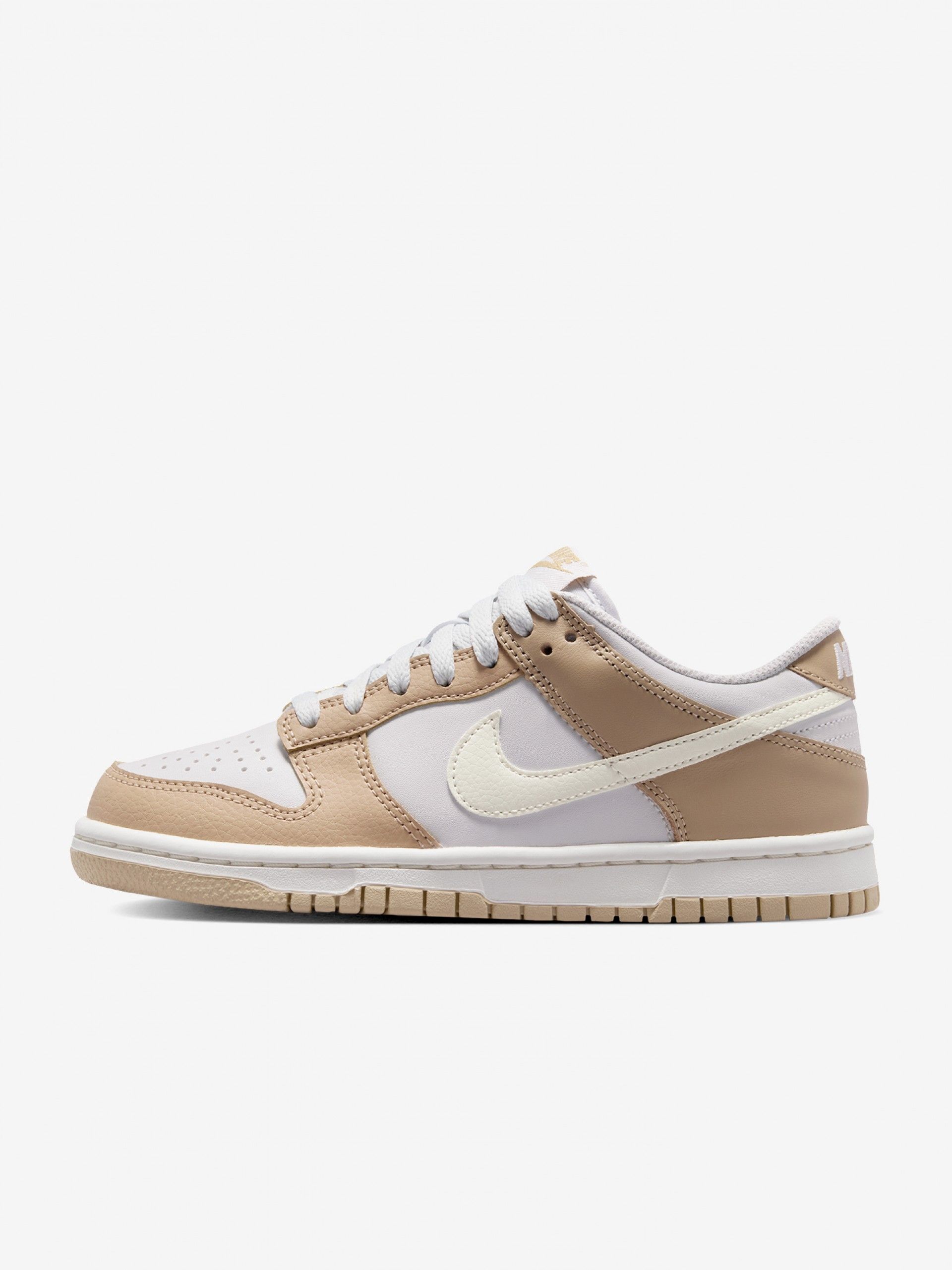 Nike Dunk Low LV8 Beige and White Junior Sneakers