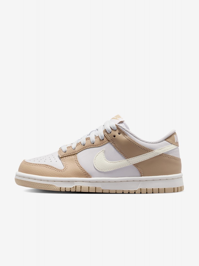 Nike Dunk Low LV8 Beige and White Junior Sneakers