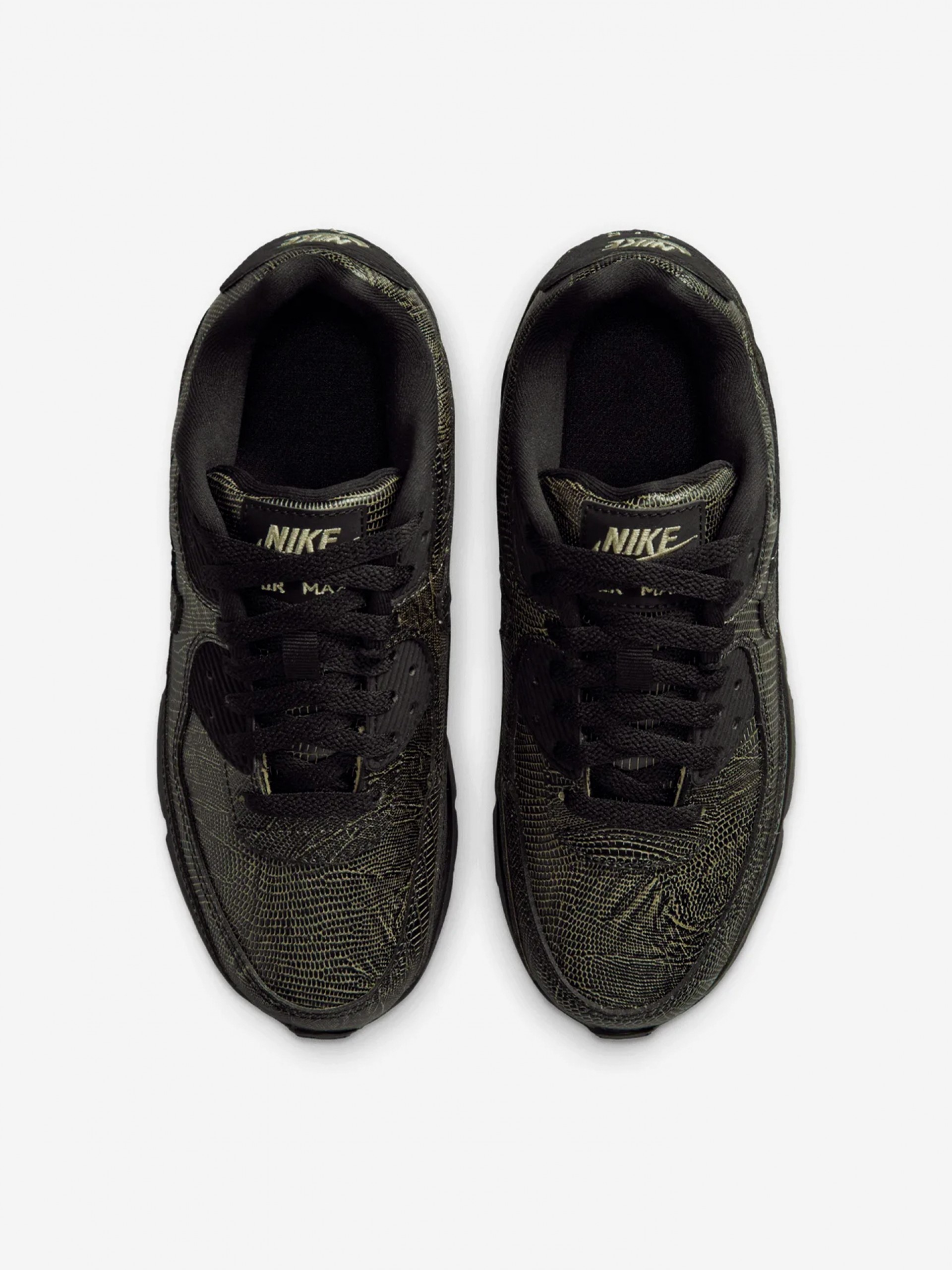 Nike Air Max 90 Tech Black and Yellow Junior Sneakers
