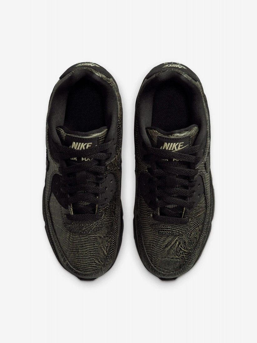 Nike Air Max 90 Tech Black and Yellow Junior Sneakers