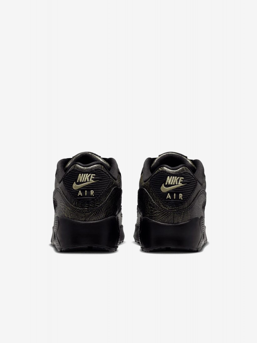 Nike Air Max 90 Tech Black and Yellow Junior Sneakers