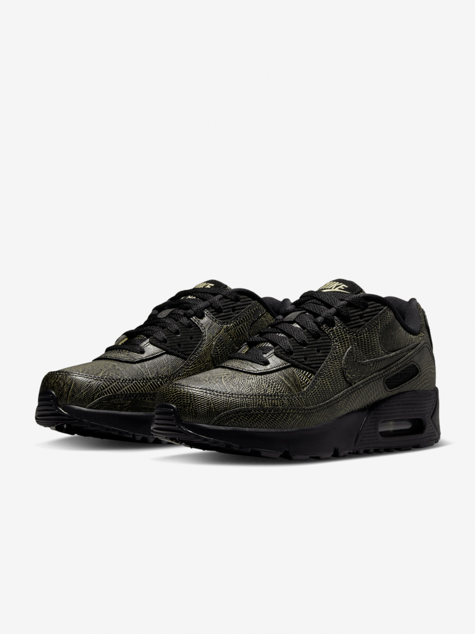 Nike Air Max 90 Tech Black and Yellow Junior Sneakers