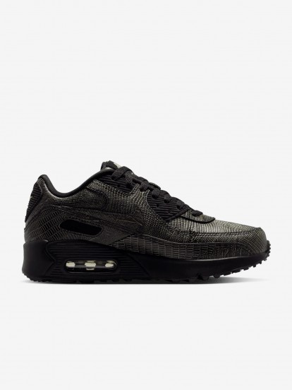 Nike Air Max 90 Tech Black and Yellow Junior Sneakers
