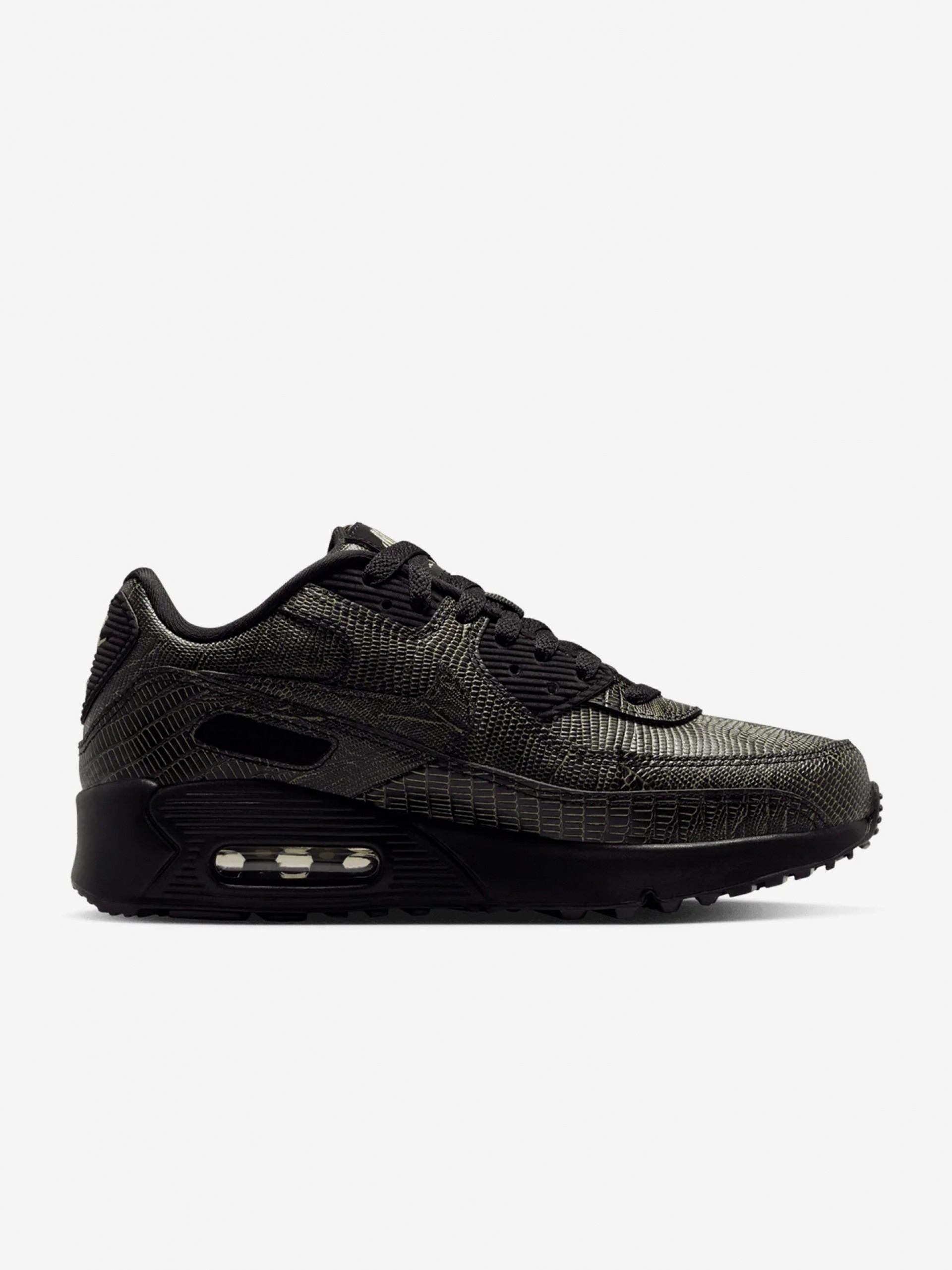 Nike Air Max 90 Tech Black and Yellow Junior Sneakers
