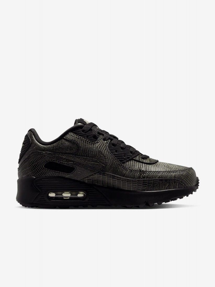 Nike Air Max 90 Tech Black and Yellow Junior Sneakers