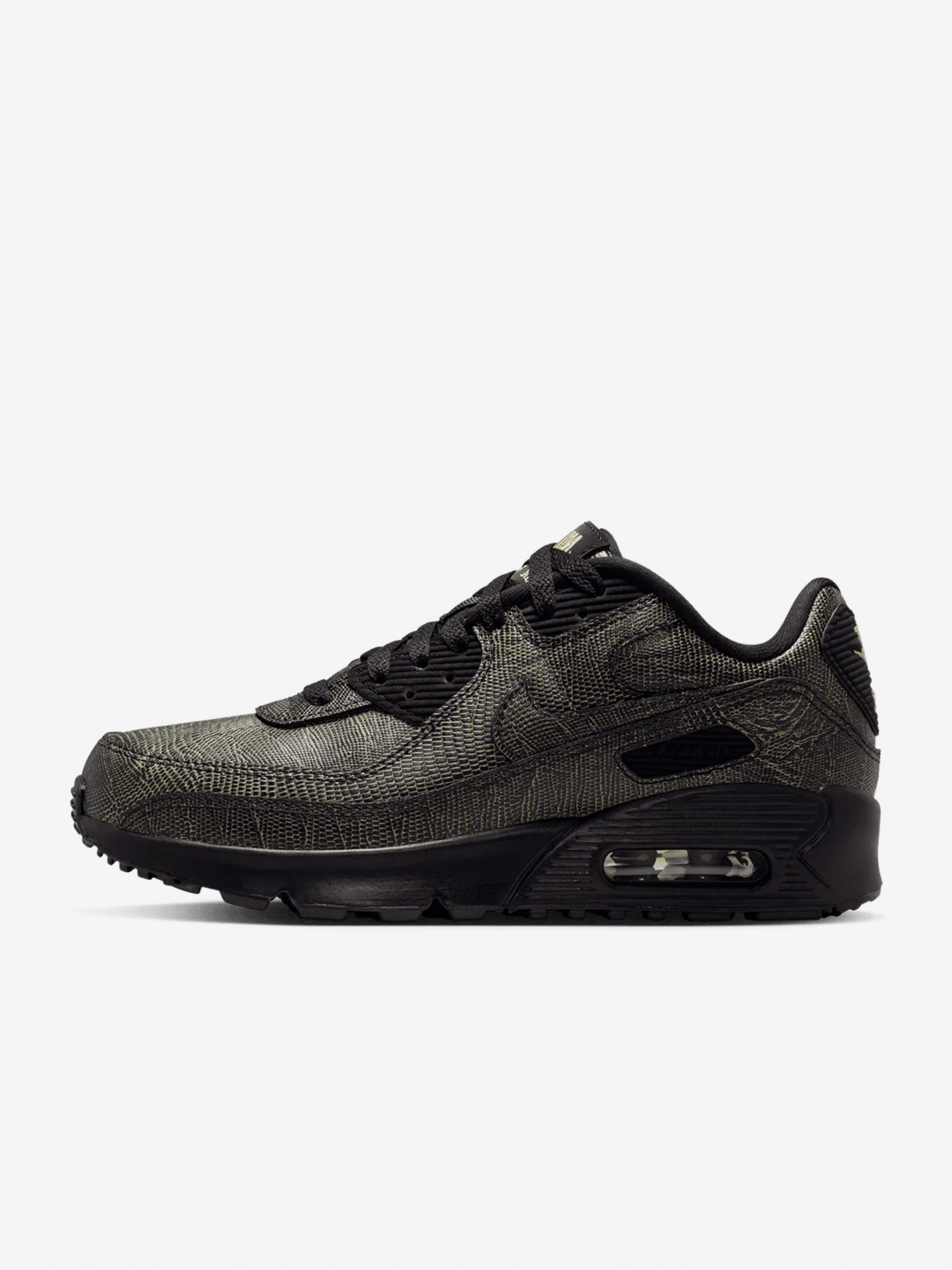 Nike Air Max 90 Tech Black and Yellow Junior Sneakers