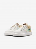 Nike Force 1 Low BP Lace White and Beige Sneakers For Children