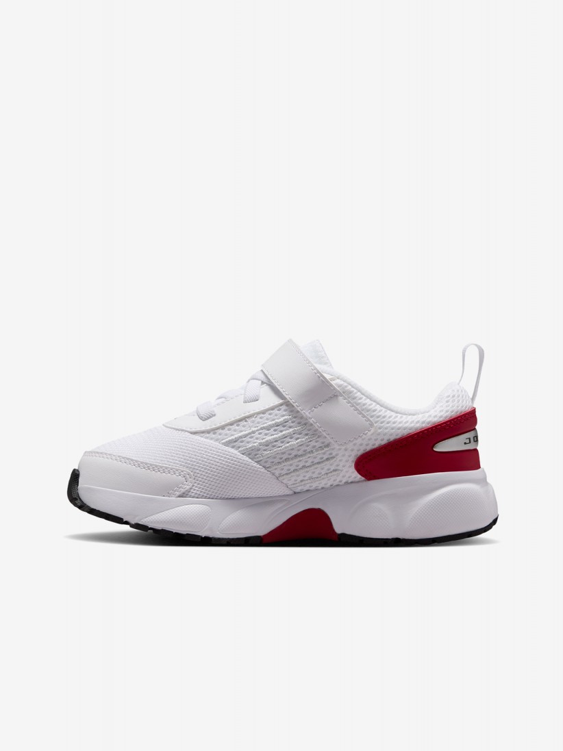 Sapatilhas Nike Jordan Trunner Flow Brancas e Vermelhas Para Criança Sapatilhas Nike Jordan Trunner Flow Brancas e Vermelhas Para Criança