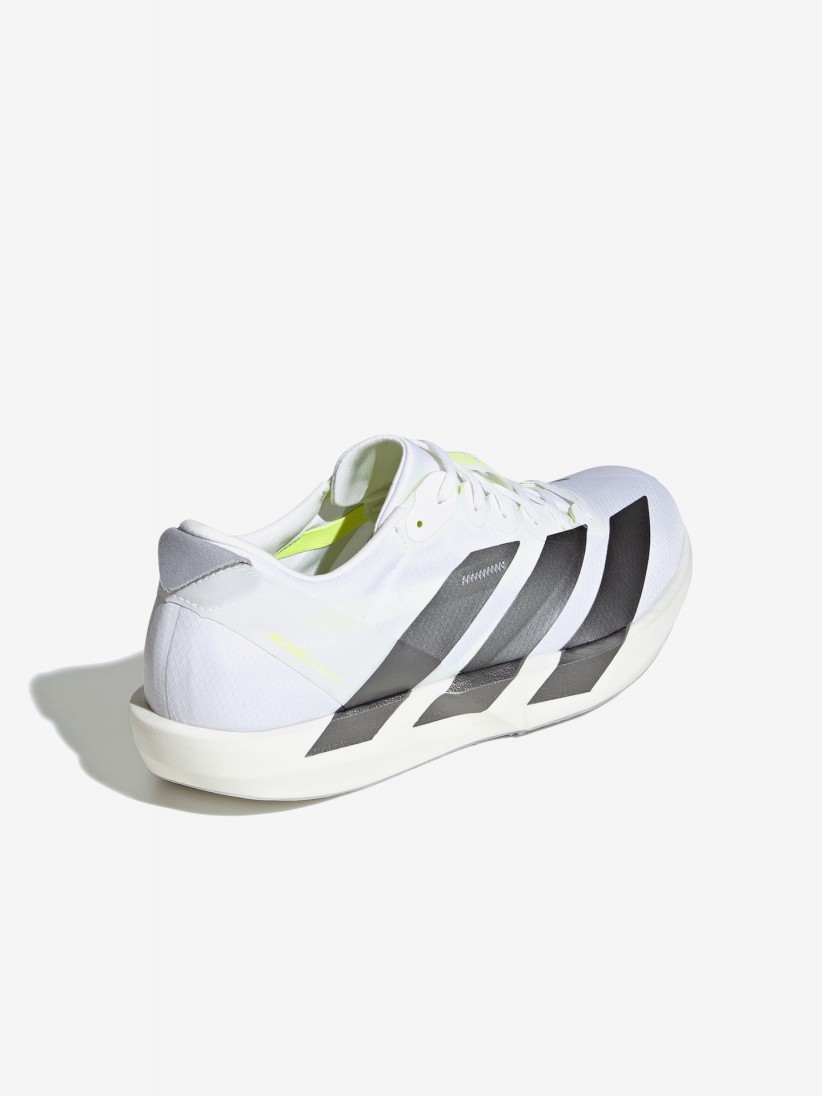 Zapatillas de Running Adidas Adizero Adios 9 Blancas, Grises y Amarillas
