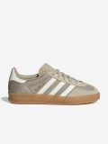 Adidas Gazelle Indoor J Khaki and White Sneakers Adidas Gazelle Indoor J Khaki and White Sneakers