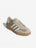 Adidas Gazelle Indoor J Khaki and White Sneakers Adidas Gazelle Indoor J Khaki and White Sneakers