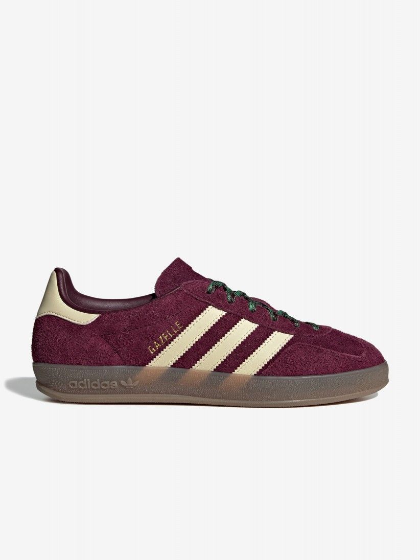 Adidas Gazelle Indoor W Burgundy and Beige Suede Sneakers Adidas Gazelle Indoor W Burgundy and Beige Suede Sneakers